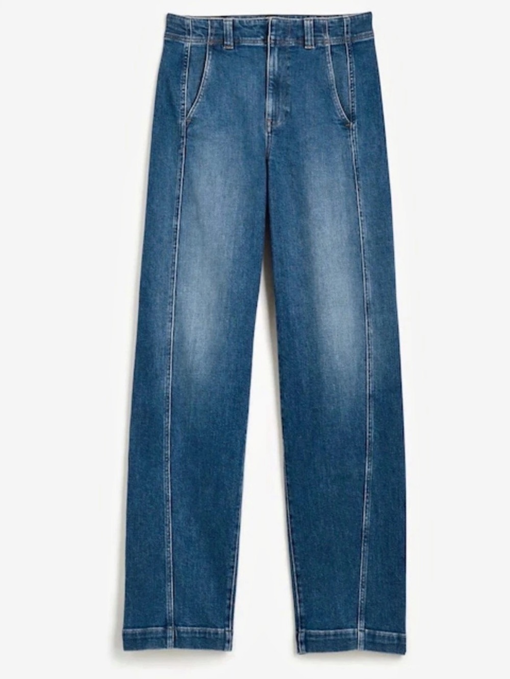 Madewell The Perfect Vintage Jean Tapered Denim Trousers in Blue Waist 24 NWT - Picture 4 of 9
